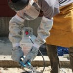 In the Metal Casting workshop, students learn that pouring metal is an art.