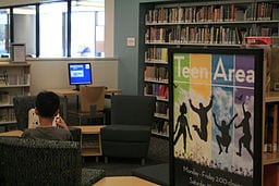 The Fullerton Public Library's Teen Area