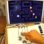MaKey MaKey Pencil Joystick to Play Pacman