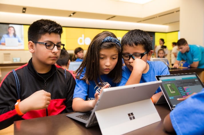 Hour of Code at Microsoft Store