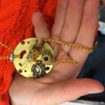 Steampunk jewelry at the Newton Free Library