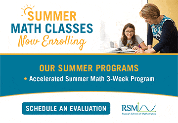 RSM Summer Math Classes Now Enrolling
