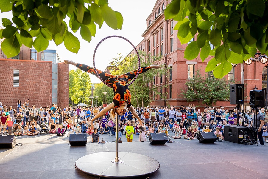 Summer solstice outdoor performance at harvard museums of science and culture