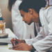 science student working in a lab